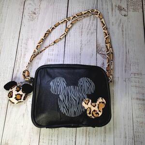 Disney Parks Animal Kingdom Cheetah Print Crossbody Purse Bag w/Keychain